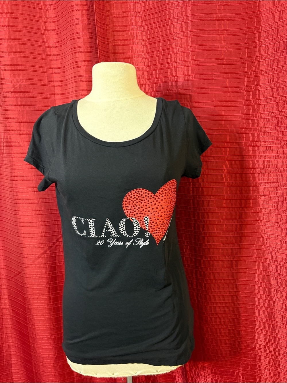 Armani Exchange Ciao! Graphic Scoop Neck Tee